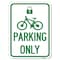 Signmission Parking With Cycle and LockHeavy-Gauge Aluminum Rust Proof Parking Sign, 18" x 24", A-1824-23410 A-1824-23410 - alternate 1